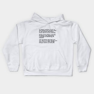 Always running Kids Hoodie